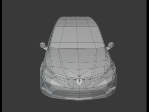 renault clio 2020 lowpoly Model 3D