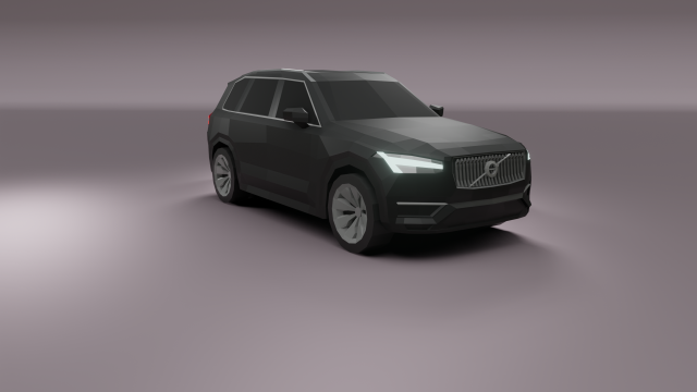 volvo xc90 suv lowpoly Modèle 3D .c4d .max .obj .3ds .fbx .stl .blend 