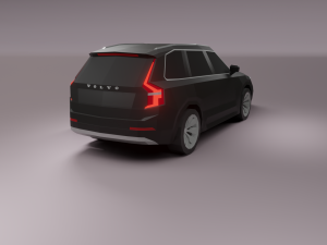 volvo xc90 suv lowpoly Modèle 3D