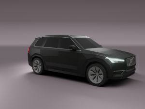 volvo xc90 suv lowpoly Modèle 3D
