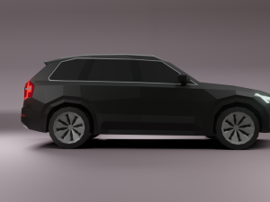 volvo xc90 suv lowpoly Modèle 3D