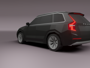 volvo xc90 suv lowpoly Modèle 3D