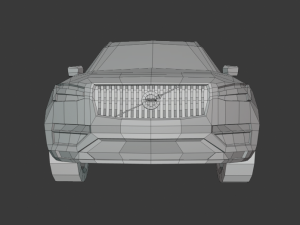 volvo xc90 suv lowpoly Modèle 3D