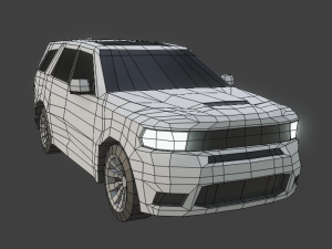 collection of 5 suv lowpoly 3D Модель
