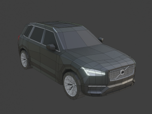 collection of 5 suv lowpoly 3D Модель