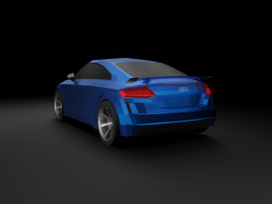 audi tt rs 2020 low poly 3D Model