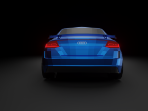 audi tt rs 2020 low poly 3D Model
