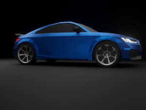 audi tt rs 2020 low poly 3D Model