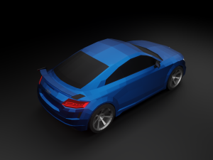 audi tt rs 2020 low poly 3D Model