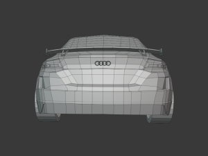 audi tt rs 2020 low poly 3D Model