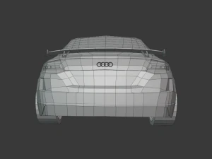 audi tt rs 2020 low poly 3D Model