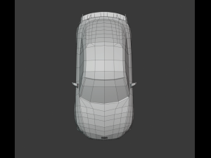 audi tt rs 2020 low poly 3D Model