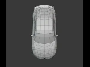 audi tt rs 2020 low poly 3D Model