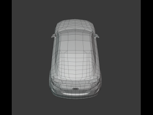 audi tt rs 2020 low poly 3D Model
