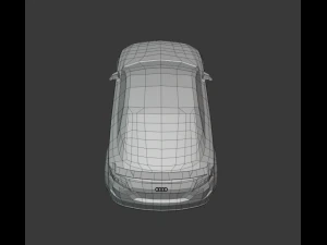 audi tt rs 2020 low poly 3D Model