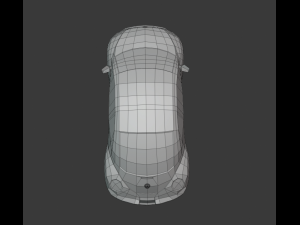 volkswagen beetle 2000 low poly Modelo 3D