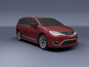 Chrysler Pacifica 2020 baixo poli Modelo 3D