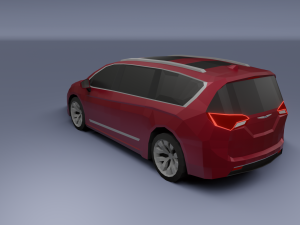 chrysler pacifica 2020 low poly 3D Model