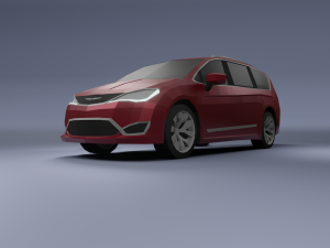 chrysler pacifica 2020 low poly 3D Model