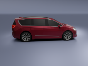 chrysler pacifica 2020 low poly 3D Model