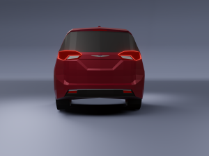 chrysler pacifica 2020 low poly 3D Model
