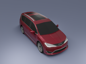 chrysler pacifica 2020 low poly 3D Model