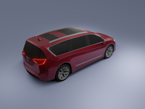 chrysler pacifica 2020 low poly 3D Model