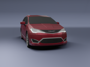 chrysler pacifica 2020 low poly 3D Model