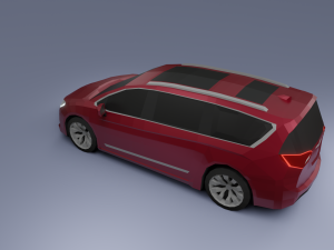 chrysler pacifica 2020 low poly 3D Model