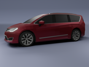 chrysler pacifica 2020 low poly 3D Model