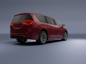 chrysler pacifica 2020 low poly 3D Model