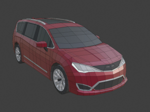 chrysler pacifica 2020 low poly 3D Model