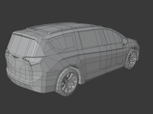 chrysler pacifica 2020 low poly 3D Model