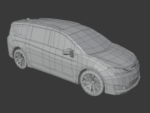 chrysler pacifica 2020 low poly 3D Model