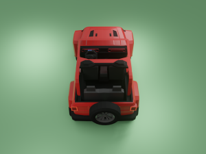 jeep wrangler 2020 low poly 3D Model