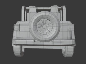 jeep wrangler 2020 low poly 3D Model