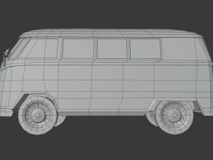 volkswagen type 2 low poly 3D-Modell