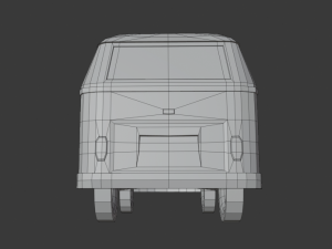 volkswagen type 2 low poly 3D-Modell