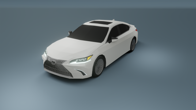 lexus es300 low poly 3D Modell .c4d .max .obj .3ds .fbx .stl .blend 