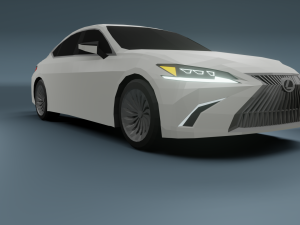 lexus es300 low poly 3D Modell