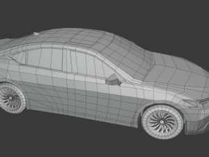 lexus es300 low poly 3D Modell
