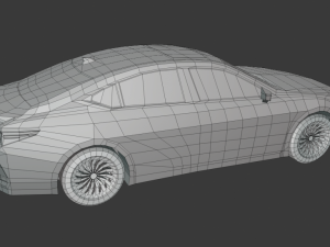 lexus es300 low poly 3D Modell