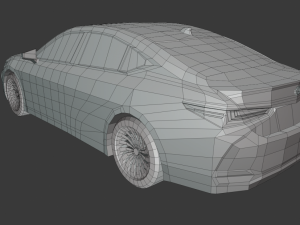 lexus es300 low poly 3D Modell