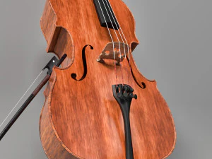 cello with the bow 3D Model