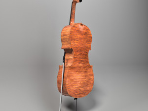 cello with the bow 3D मॉडल