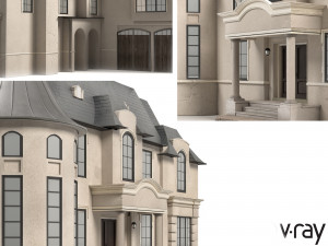 french house Modello 3D