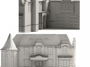 french house Modello 3D