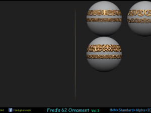 Freds 91 ORNAMENT Brush3DModelsAlpha Vol 3 3D-Modell