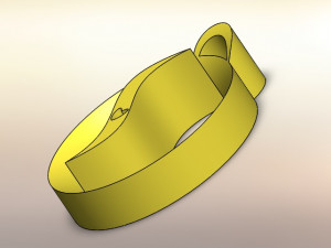 simple circular shape pendant 3d printed model Modèles 3D en vedette