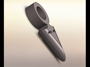 v shaped softcopy of keychain pendant necklace 3d printable model 3D Baskı Modeli